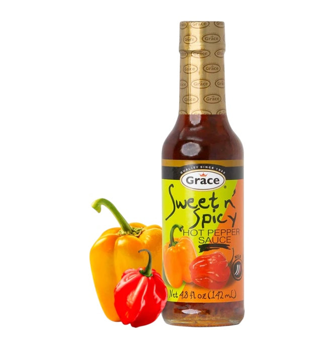 Grace Sweet N' Spicy Hot Pepper Sauce 4.8 FL Oz