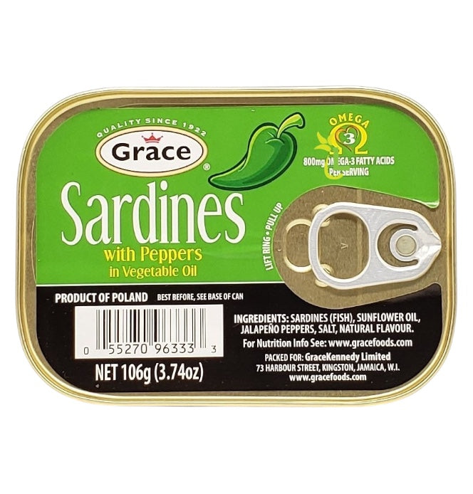 Grace Sardines in Vegetable Oil 3.74 Oz