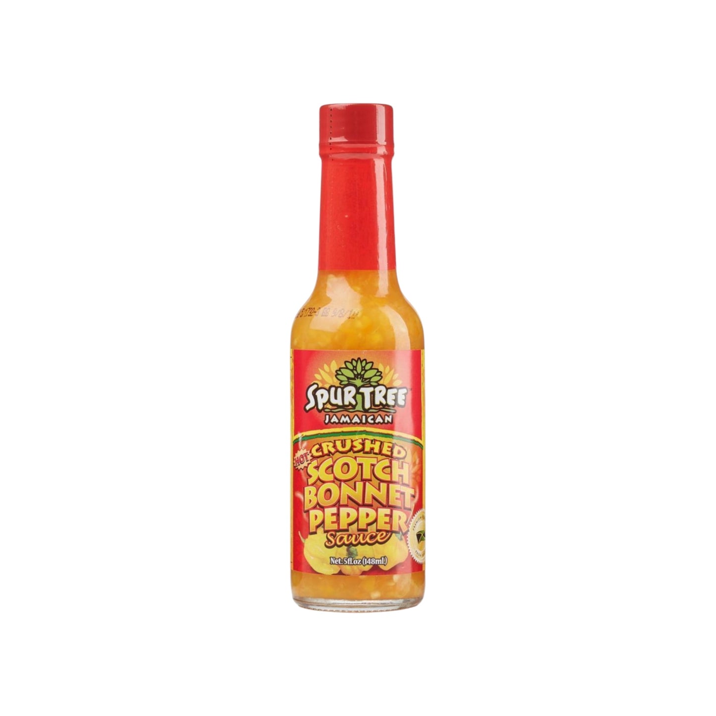 Spur Tree Jamaican Hot Crushed Scotch Bonnet Pepper Sauce 5 FL Oz