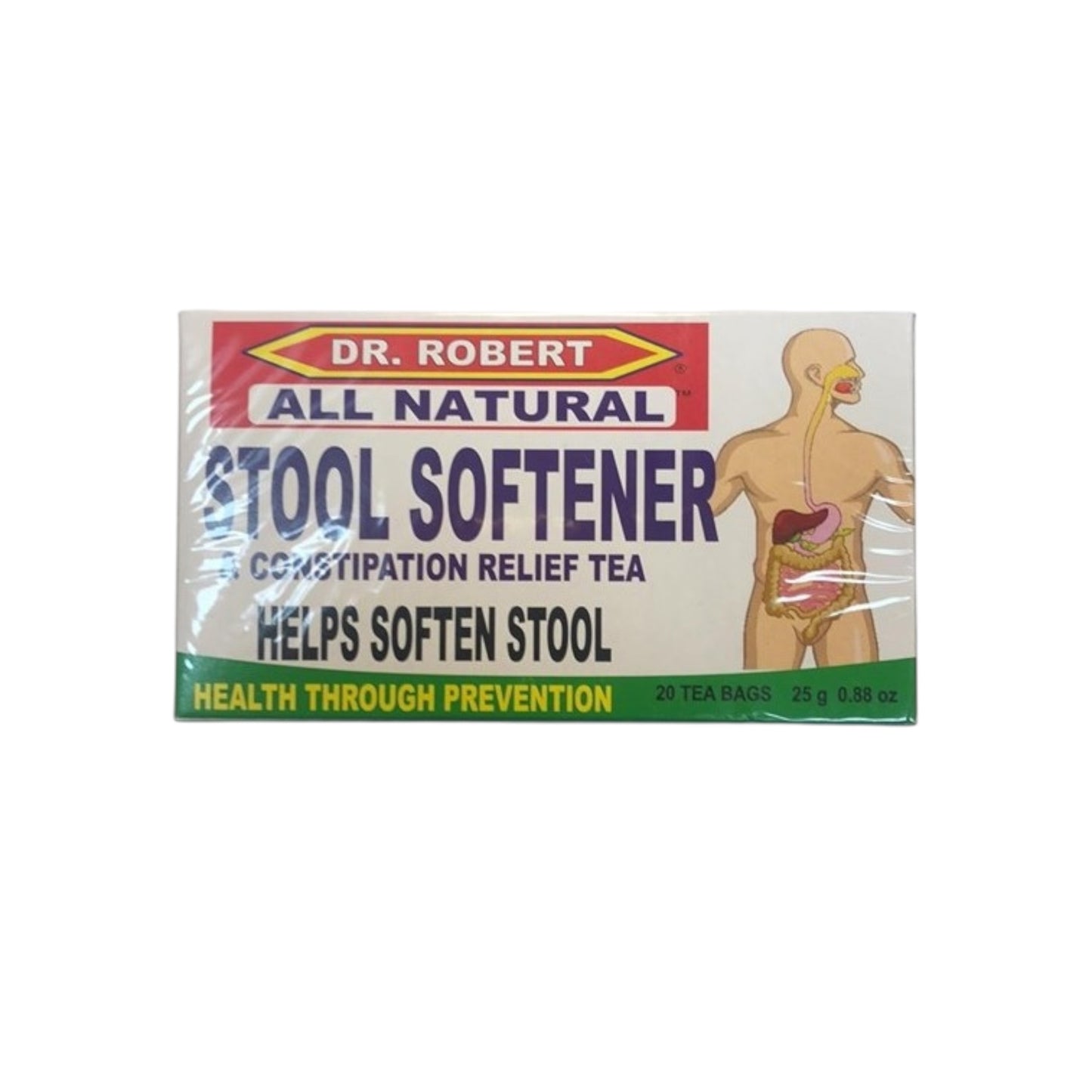 Dr. Robert All Natural Stool Softener, 20 Teabags