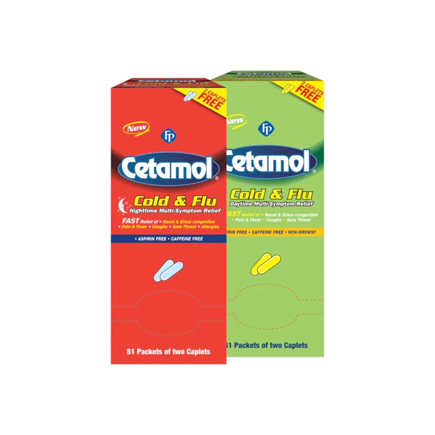 FP Cetamol Cold & Flu Multi-Symptom- Day & Night Relief