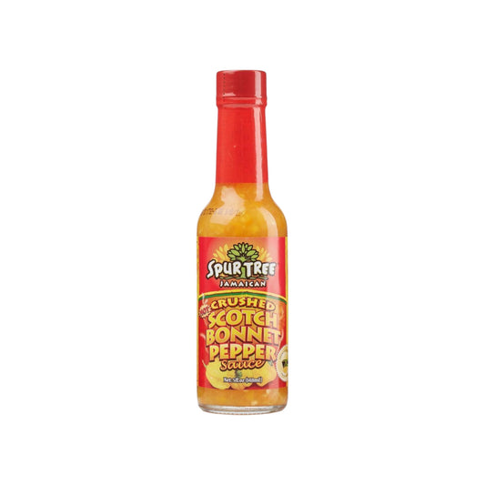 Spur Tree Jamaican Hot Crushed Scotch Bonnet Pepper Sauce 5 FL Oz